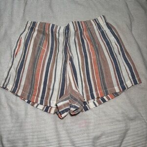 Striped High Waist Shorts Medium – SHEIN Y2K Retro Preppy Aesthetic